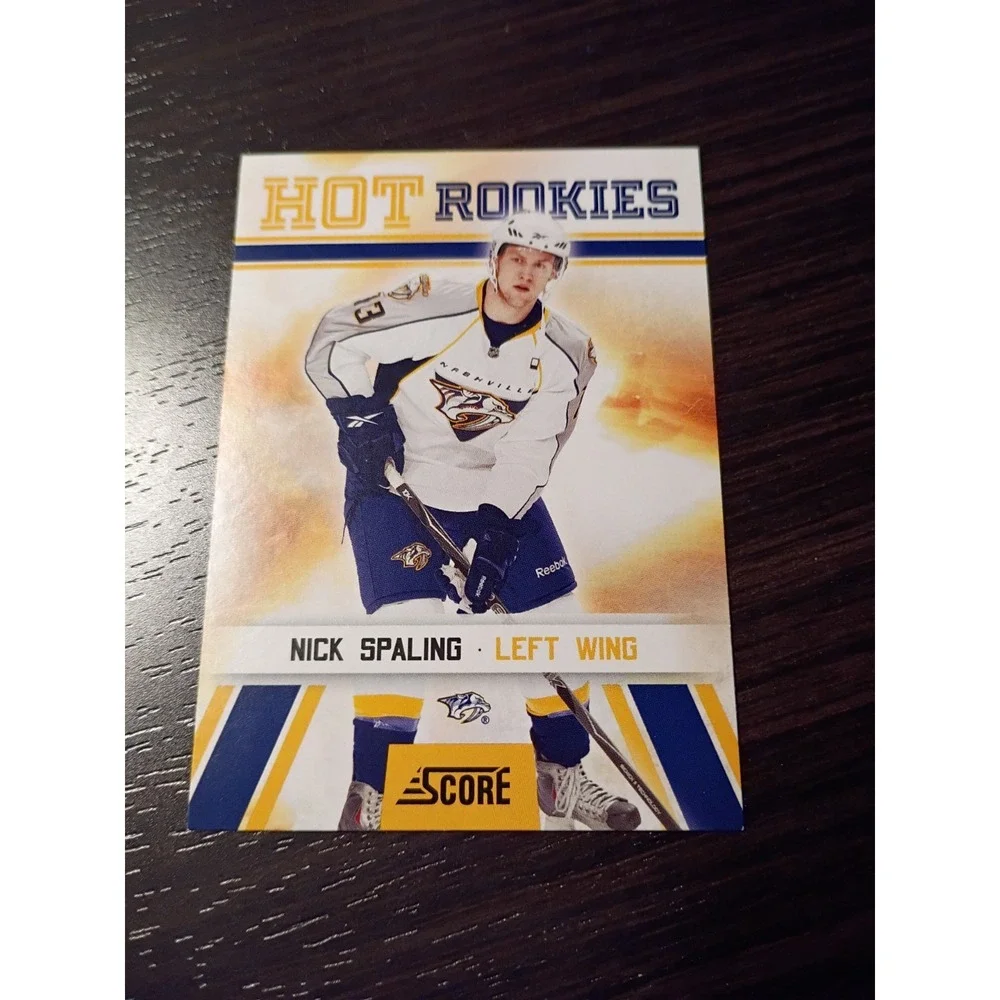 2010 Score Hot Rookies Nashville Predators Nick Spaling Hockey Card #525